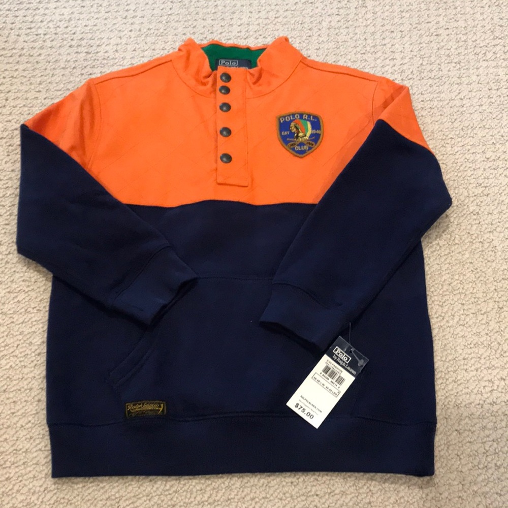 Never worn Boys (6) Polo pullover jacket/sweater